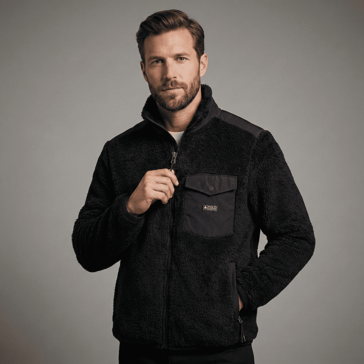 Curly Pile Fleece Jacket